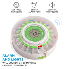 Load image into Gallery viewer, Automatic Pill Dispenser with Clear Lid | Up to 9 Doses Per Day | AA Battery Power