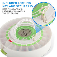 Load image into Gallery viewer, Automatic Pill Dispenser with Frosted Lid | Up to 9 Doses Per Day | AA Battery Power