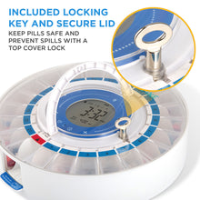 Load image into Gallery viewer, LiveFine Smart Automatic Pill Dispenser with Clear Lid | Up to 9 Doses Per Day | AA Battery + USB-C Power