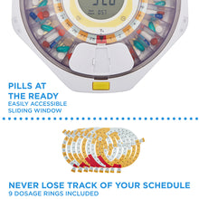 Load image into Gallery viewer, Smart Bluetooth Automatic Pill Dispenser with Clear Lid | Up to 9 doses per day | AA Battery Power
