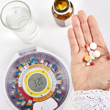 Load image into Gallery viewer, Smart Bluetooth Automatic Pill Dispenser with Clear Lid | Up to 9 doses per day | AA Battery Power