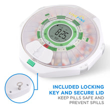Load image into Gallery viewer, Automatic Pill Dispenser with Frosted Lid | Up to 9 Doses Per Day | AA Battery Power