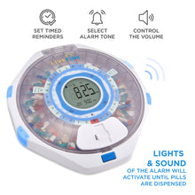 Load image into Gallery viewer, Smart WiFi Automatic Pill Dispenser with Clear Lid | Up to 9 Doses Per Day | AA Battery Power