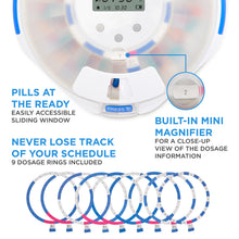 Load image into Gallery viewer, Smart WiFi Automatic Pill Dispenser with Frosted Lid | Up to 9 Doses Per Day | AA Battery and USB-C Power