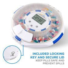 Load image into Gallery viewer, Smart WiFi Automatic Pill Dispenser with Clear Lid | Up to 9 Doses Per Day | Li-ion Battery and USB-C Power