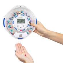Load image into Gallery viewer, Smart WiFi Automatic Pill Dispenser with Clear Lid | Up to 9 Doses Per Day | Li-ion Battery and USB-C Power
