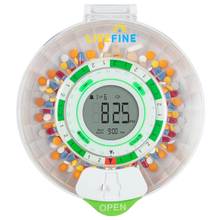 Load image into Gallery viewer, Automatic Pill Dispenser with Clear Lid and Large Display