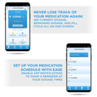Smart WiFi Automatic Pill Dispenser with Frosted Lid | Up to 9 Doses Per Day | AA Battery and USB-C Power