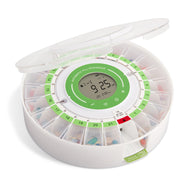 Automatic Pill Dispenser with Clear Lid | Up to 9 Doses Per Day | AA Battery Power