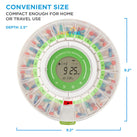 Automatic Pill Dispenser with Clear Lid | Up to 9 Doses Per Day | AA Battery Power