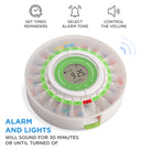 Automatic Pill Dispenser with Frosted Lid | Up to 9 Doses Per Day | AA Battery Power