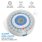 LiveFine Smart Automatic Pill Dispenser with Clear Lid | Up to 9 Doses Per Day | AA Battery + USB-C Power