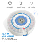 LiveFine Smart Automatic Pill Dispenser with Frosted Lid | Up to 9 Doses Per Day | AA Battery + USB-C Power