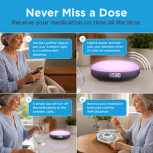 Load image into Gallery viewer, LiveFine Multifunctional Ambient Light, Medication Alarm Sync, App-Control
