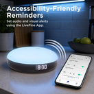 LiveFine Multifunctional Ambient Light, Medication Alarm Sync, App-Control