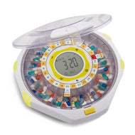 Smart Bluetooth Automatic Pill Dispenser with Clear Lid | Up to 9 doses per day | AA Battery Power