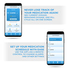 Smart Bluetooth Automatic Pill Dispenser with Clear Lid | Up to 9 doses per day | AA Battery Power