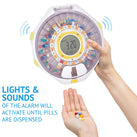 Smart Bluetooth Automatic Pill Dispenser with Clear Lid | Up to 9 doses per day | AA Battery Power