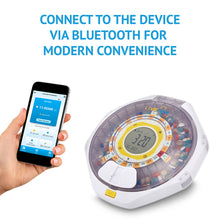 Load image into Gallery viewer, Smart Bluetooth Automatic Pill Dispenser with Clear Lid | Up to 9 doses per day | AA Battery Power
