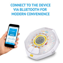 Load image into Gallery viewer, Smart Bluetooth Automatic Pill Dispenser with Frosted Lid | Up to 9 doses per day | AA Battery Power
