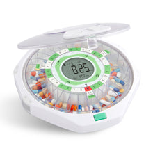 Load image into Gallery viewer, Automatic Pill Dispenser with Frosted Lid | Up to 9 Doses Per Day | AA Battery Power
