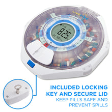 Load image into Gallery viewer, Smart WiFi Automatic Pill Dispenser with Clear Lid | Up to 9 Doses Per Day | AA Battery Power
