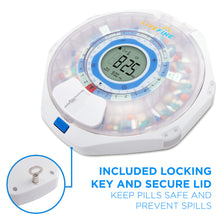 Load image into Gallery viewer, Smart WiFi Automatic Pill Dispenser with Frosted Lid | Up to 9 Doses Per Day | AA Battery Power

