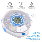 Smart WiFi Automatic Pill Dispenser with Frosted Lid | Up to 9 Doses Per Day | AA Battery Power