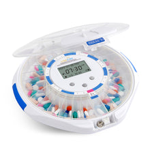 Load image into Gallery viewer, Automatic Pill Dispenser with Clear Lid | Up to 6 Doses Per Day | AA Battery Power
