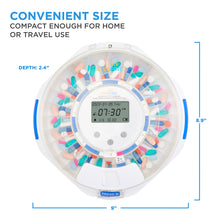 Load image into Gallery viewer, Automatic Pill Dispenser with Clear Lid | Up to 6 Doses Per Day | AA Battery Power
