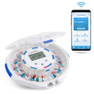 Smart WiFi Automatic Pill Dispenser with Clear Lid | Up to 9 Doses Per Day | AA Battery and USB-C Power