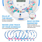 Smart WiFi Automatic Pill Dispenser with Clear Lid | Up to 9 Doses Per Day | AA Battery and USB-C Power