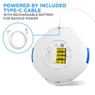 Smart WiFi Automatic Pill Dispenser with Clear Lid | Up to 9 Doses Per Day | AA Battery and USB-C Power
