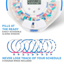 Load image into Gallery viewer, Smart WiFi Automatic Pill Dispenser with Clear Lid | Up to 9 Doses Per Day | Li-ion Battery and USB-C Power
