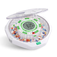 Automatic Pill Dispenser with Clear Lid | Up to 9 Doses Per Day | AA Battery Power