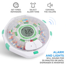 Load image into Gallery viewer, Automatic Pill Dispenser with Clear Lid | Up to 9 Doses Per Day | AA Battery Power
