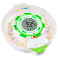 Automatic Pill Dispenser with Frosted Lid and Large Display