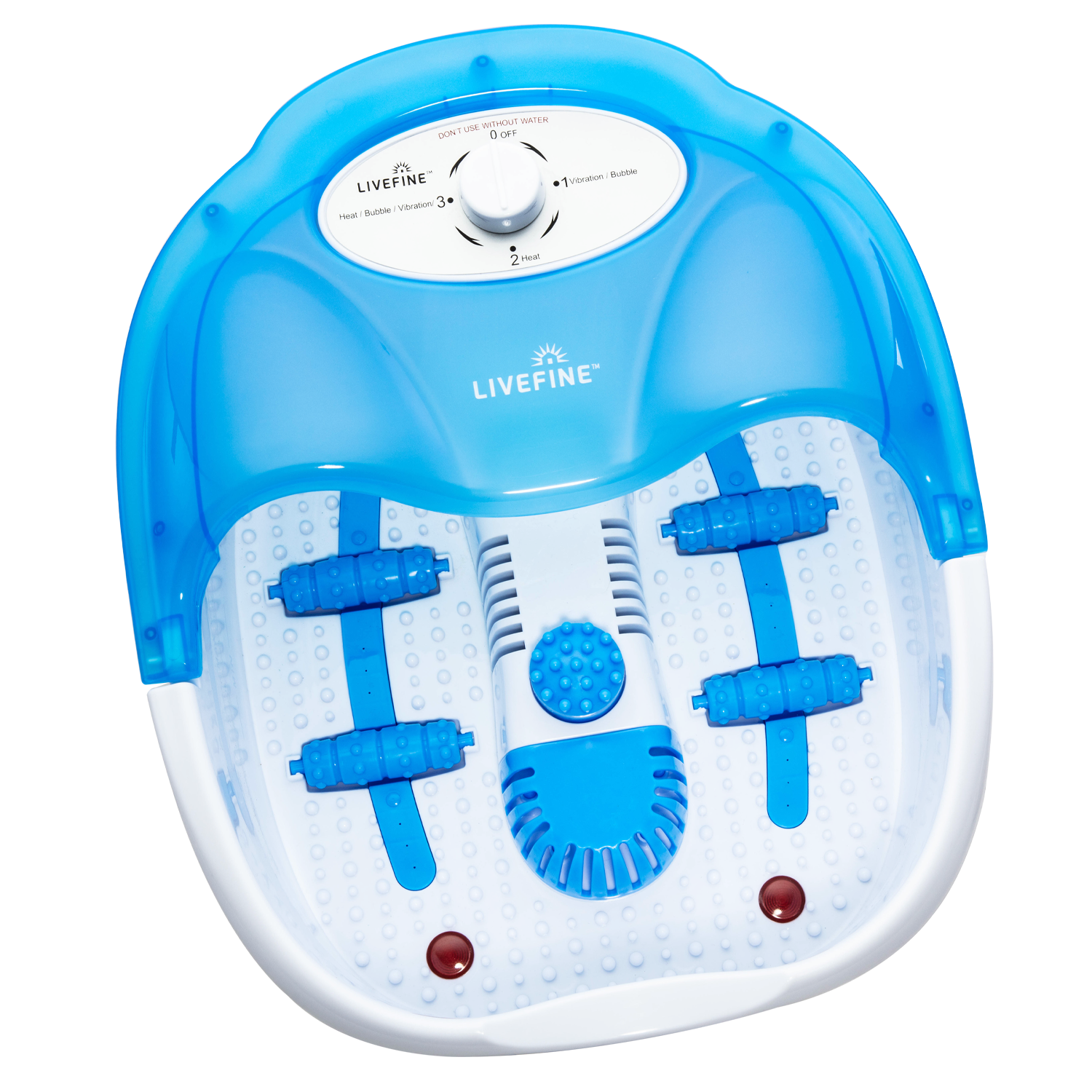 Small Portable Foot Spa with Acupressure Nodules LiveFine Small Portable Foot Spa with Acupressure Nodules LiveFine
