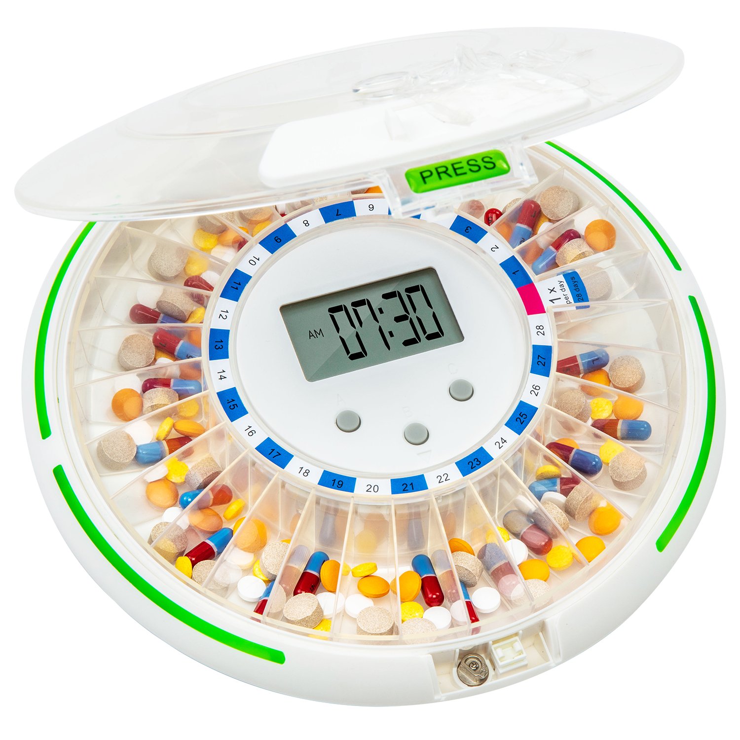 Pill Loading Automatic Pill Dispenser with Bluetooth® – LiveFine
